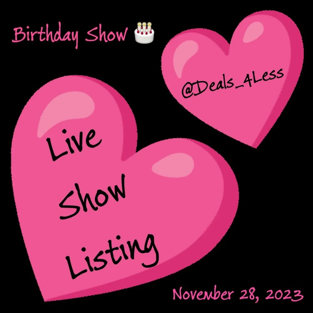 November 28 💕- Live Show Listing 💕 - Picture 1 of 1